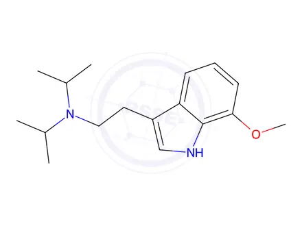 Chemical structure of 7-Methoxy-N,N-Diisopropyl Tryptamine