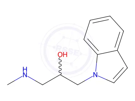 Chemical structure of 1-(1H-indol-1-yl)-3-(methylamino)propan-2-ol