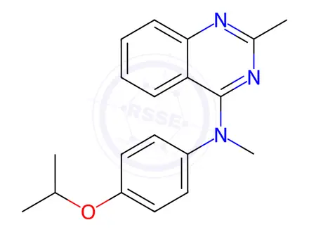 Chemical structure of N-(4-Isopropoxyphenyl)-N,2-dimethylquinazolin-4-amine