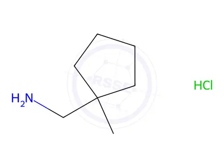 Chemical structure of (1-methylcyclopentyl)methanamine hydrochloride