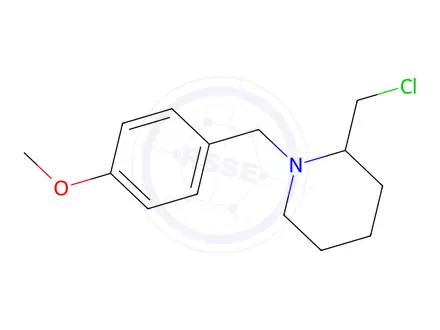 Chemical structure of 2-(Chloromethyl)-1-(4-methoxybenzyl)piperidine