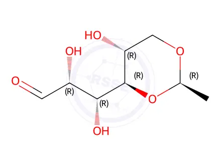 Chemical structure of (2R,3R)-2,3-Dihydroxy-3-((2R,4R,5R)-5-hydroxy-2-methyl-1,3-dioxan-4-yl)propanal
