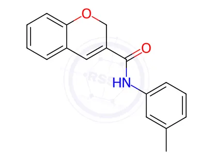 Chemical structure of N-(m-Tolyl)-2H-chromene-3-carboxamide