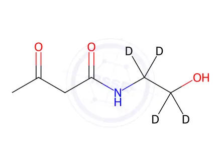 Chemical structure of β-(N-Acetoacetylamino)ethanol-d4