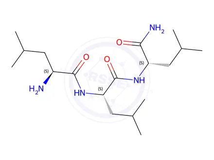 Chemical structure of H-Leu-Leu-Leu-NH2