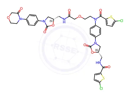 Chemical structure of Rivaroxaban EP Impurity J (Rivaroxaban USP Related Compound J)
