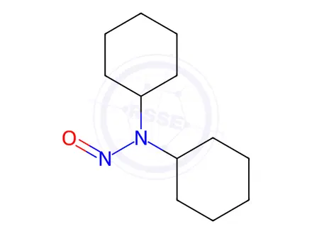 Chemical structure of N,N-dicyclohexylnitrous amide