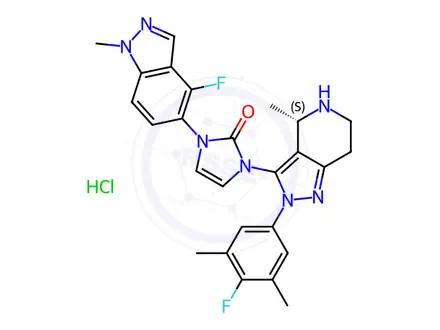 Chemical structure of Orforglipron Impurity 1 Hydrochloride