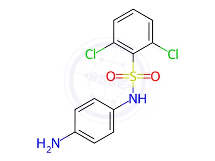 Chemical structure of n-(4-Aminophenyl)-2,6-dichlorobenzene-1-sulfonamide