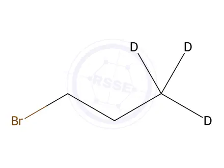 Chemical structure of 1-Bromopropane-3,3,3 D3