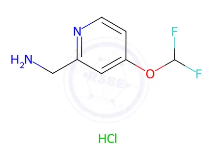 Chemical structure of (4-(Difluoromethoxy)pyridin-2-yl)methanamine hydrochloride