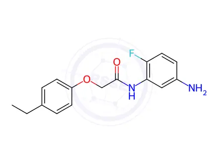 Chemical structure of N-(5-Amino-2-fluorophenyl)-2-(4-ethylphenoxy)-acetamide