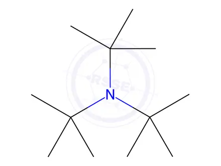 Chemical structure of Tri-Tert-Butylamine