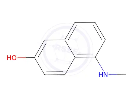 Chemical structure of 5-(Methylamino)-2-hydroxy-naphthalene