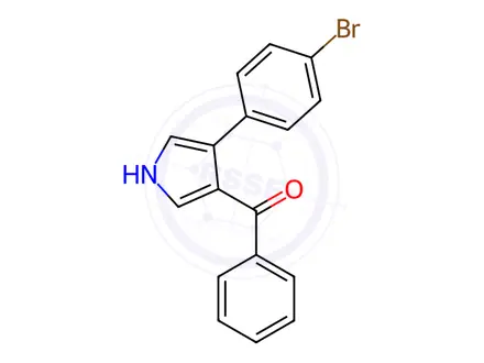 Chemical structure of 3-Benzoyl-4-(4-bromophenyl)-1H-pyrrole