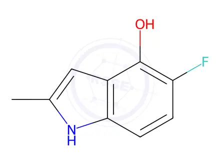 Chemical structure of 5-Fluoro-2-methyl-1H-indol-4-ol