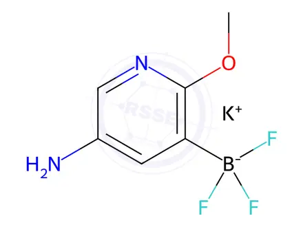 Chemical structure of Potassium (5-amino-2-methoxypyridin-3-yl)trifluoroborate