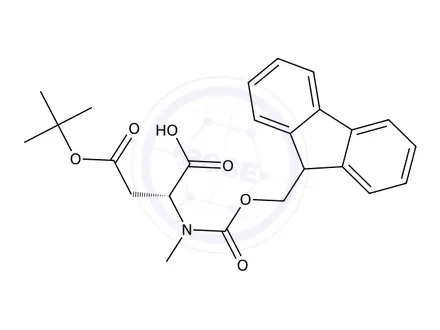Chemical structure of Fmoc-N-Me-D-Asp(OtBu)-OH