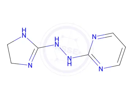Chemical structure of 2-(2-(4,5-Dihydro-1H-imidazol-2-yl)hydrazinyl)pyrimidine