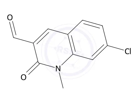 Chemical structure of 7-Chloro-1-methyl-2-oxo-1,2-dihydroquinoline-3-carbaldehyde