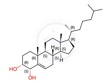 Chemical structure of Cholest-5-ene-3α,4α-diol
