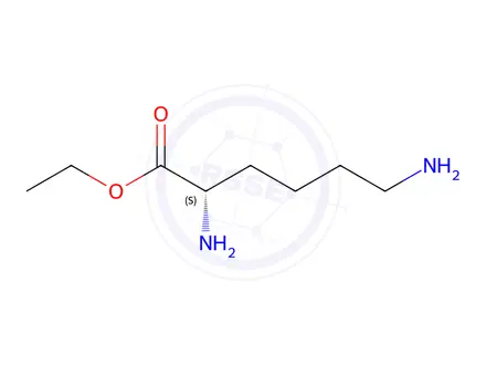 Chemical structure of ethyl L-lysinate