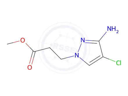 Chemical structure of Methyl 3-(3-amino-4-chloro-1h-pyrazol-1-yl)propanoate