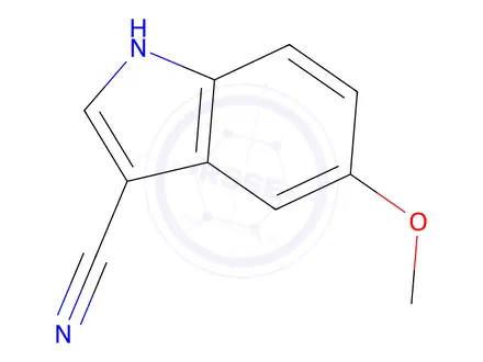 Chemical structure of 5-methoxy-1H-indole-3-carbonitrile