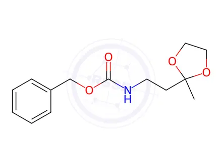 Chemical structure of Benzyl (2-(2-methyl-1,3-dioxolan-2-yl)ethyl)carbamate