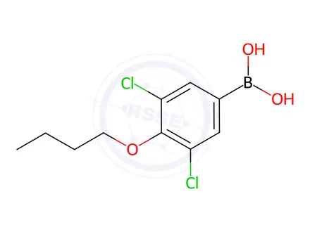 Chemical structure of (4-Butoxy-3,5-dichlorophenyl)boronic acid