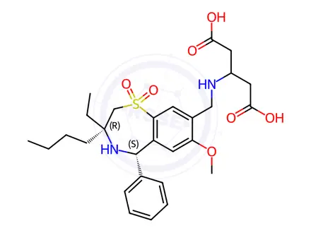 Chemical structure of Linerixibat Diastereomer
