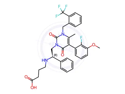 Chemical structure of Elagolix Sodium Impurity 56