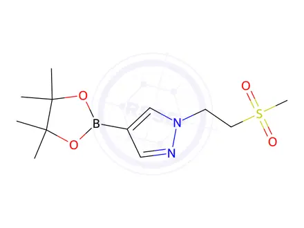 Chemical structure of (1-(2-(Methylsulfonyl)Ethyl)-1h-Pyrazol-4-Yl)Boronic Acid Pinacol Ester