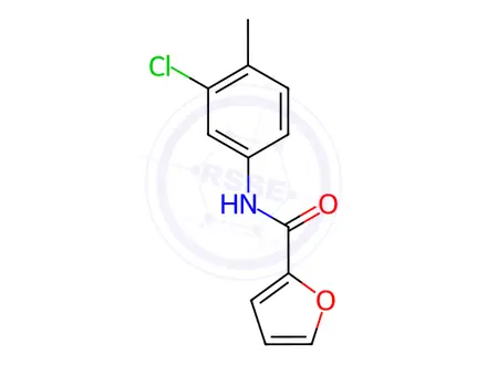 Chemical structure of N-(3-Chloro-4-methylphenyl)furan-2-carboxamide