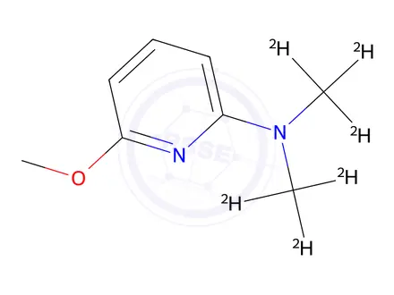 Chemical structure of 6-methoxy-N,N-di(methyl-d3)pyridin-2-amine