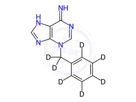 Chemical structure of N3-(Benzyl-D7)-Adenine