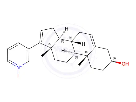 Chemical structure of Abiraterone Acetate Impurity 4 (Abiraterone N-Oxide)