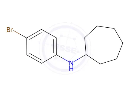 Chemical structure of n-(4-Bromophenyl)cycloheptanamine