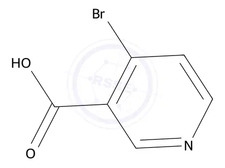 Chemical structure of 4-Bromonicotinic acid