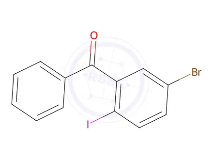 Chemical structure of (5-Bromophenyl)-(2-Iodophenyl)methanone