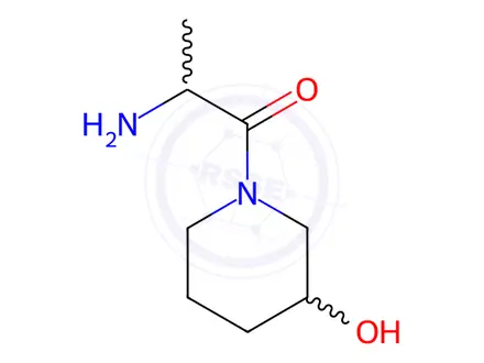 Chemical structure of 2-Amino-1-(3-hydroxypiperidin-1-yl)propan-1-one