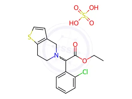 Chemical structure of Clopidogrel Ethyl Ester (Sulfate)