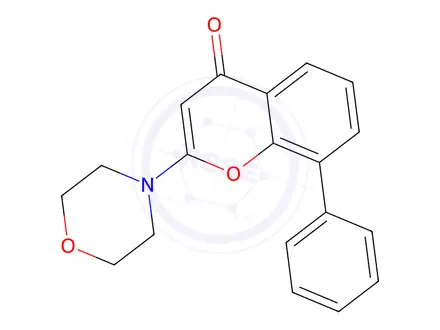 Chemical structure of 2-MORPHOLIN-4-YL-8-PHENYL-4H-CHROMEN-4-ONE