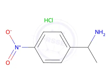 Chemical structure of 1-(4-Nitrophenyl)ethan-1-amine hydrochloride