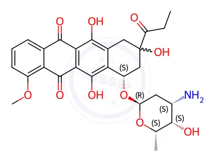 Chemical structure of Daunorubicin EP Impurity F