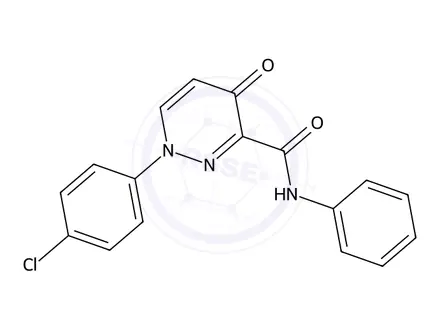 Chemical structure of 1-(4-Chlorophenyl)-4-oxo-N-phenyl-1,4-dihydropyridazine-3-carboxamide