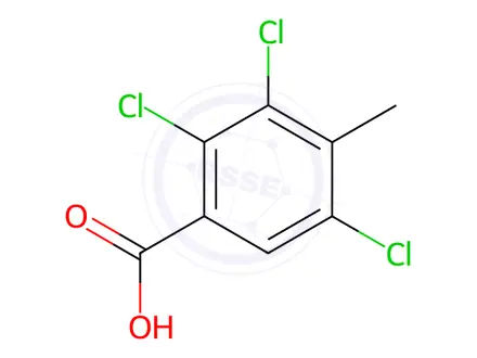 Chemical structure of 2,3,5-Trichloro-4-methylbenzoic acid