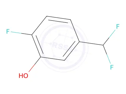 Chemical structure of 5-(Difluoromethyl)-2-fluorophenol