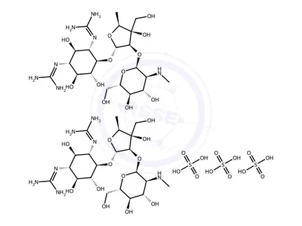 Chemical structure of Dihydrostreptomycin sesquisulfate