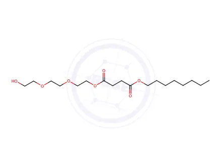 Chemical structure of 2-(2-(2-Hydroxyethoxy)ethoxy)ethyl octyl succinate